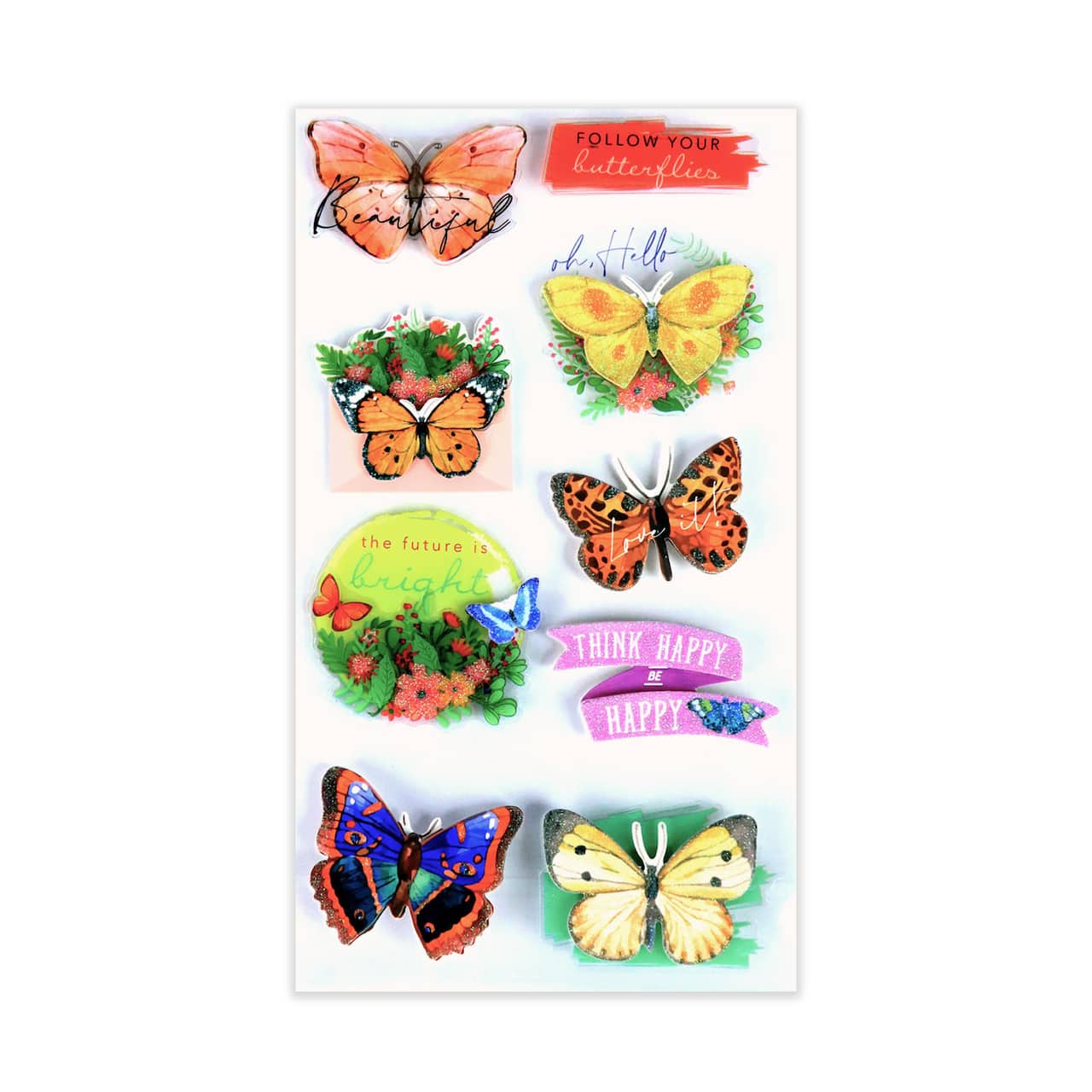 12 Pack: Butterfly Stickers by Recollections™